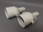 2 - Cooper Halo Track Light Canister Head White L4010 Colletto Roundback. Fixed Price $28.45.