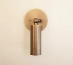 Adjustable Brass Wall Sconce Mid Century Modern Aged Swing Arm Light Fixture. Fixed Price $198.95.