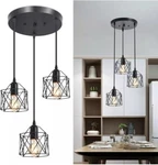 Rocunsi 3-LIGHT Hanging Pendant Fixture Farmhouse Kitchen Island New. Fixed Price $29.00.