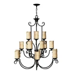 Hinkley Lighting Casa 15 Chandelier 3 Tier, Olde Black - 4019OL. Fixed Price $1049.99.