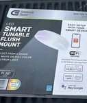 Commercial Electric Led Smart Tunable Flush Mount 11" Light Wi-fi New. Fixed Price $19.99.
