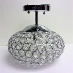 Kichler Krystal Ice 1-LIGHT 9.63-IN Chrome Halogen Semi-flush Mount #0616023. Fixed Price $57.99.