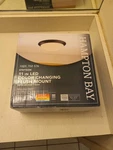 Hampton Bay Stetson 1-LIGHT Integrated Led Ceiling Flush Mount Satin Bronze 11". Fixed Price $28.99.