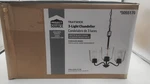 Project Source Traywick 3-LIGHT Chandelier Mate Black Finish New 42655. Fixed Price $39.99.