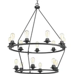 Progress Lighting P400017 Graphite Debut 15-LIGHT 36"W Ring Chandelier. Fixed Price $1199.99.