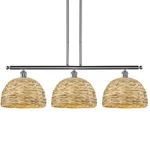 Innovations Lighting 516-3I-12-38 Woven Rattan Linear Polished Chrome /. Fixed Price $647.68.