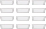 Halo 10P Recessed Ceiling Light Square Trim - Glass Albalite Lens, White 12 Pack. Fixed Price $129.99.
