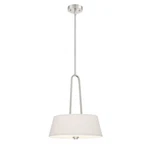 Designers Fountain Studio 2 Light Inverted Pendant, Satin Platinum 88531-SP. Fixed Price $104.99.