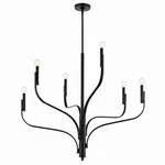 Black Six Light Chandelier From The Livadia Collection. Fixed Price $534.99.