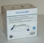 Kichler DLSL04R3090WHT 4" Slim Led Downlight Direct To Ceiling 3000K. Fixed Price $32.98.