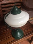 Large Antique 18 Round Glass Ceiling Light Fixture - Very Nice. Fixed Price $35.00.
