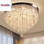 19.7" Modern Crystal Chandelier Led Flush Mount Ceiling Light Fixture. Fixed Price $165.28.