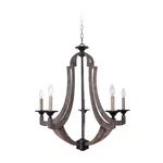 Jeremiah Lighting 35125-WP 5-LIGHT Up Chandelier Weathered Pine. Fixed Price $518.00.
