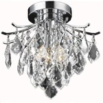 Chrome French Pendant Crystal Flush Mount Ceiling Light Kitchen Bathroom Fixture. Fixed Price $224.98.