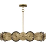 Savoy House Lighting 7-6384-5-61 Lincoln Pendant Distressed Gold And Bronze. Fixed Price $1526.00.