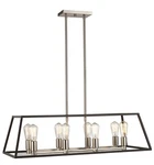 Trans Globe Lighting 10468MS 35"W Linear Chandelier - Black. Fixed Price $323.00.