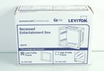 Leviton 47617-REB Recessed Entertainment Box Includes Low Profile Frame White. Fixed Price $15.95.