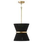 Capital Lighting Cecilia Pendant, Black Rope/patinaed Brass - 341211KP. Fixed Price $312.00.