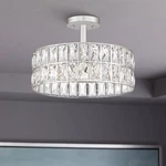 Quoizel Coffman 14" Wide Polished Nickel Drum Ceiling Light. Fixed Price $339.99.