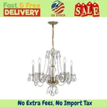 Crystorama Traditional Crystal 5-LIGHT Chandelier No Import Fees. Fixed Price $204.56.