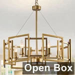 Zglaojt 5 Light, Gold Geometric Pendant Lighting Fixture. Fixed Price $60.04.