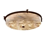 Justice Alabaster Rocks Era Flush Mount, Dark Bronze ALR-8988-DBRZ. Fixed Price $440.00.