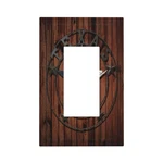 Western Texas Star Vintage Wooden Barn Doors Nails 1 Gang Single Rocker Light.... Fixed Price $21.17.