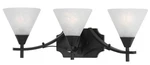 Triarch 33310/3 Transitional 3-LIGHT Bath Vanity English Bronze 25" Long New. Fixed Price $99.99.