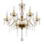 Elegant Crystal Glass Chandelier 6 Pendant Ceiling Lighting Fixture. Fixed Price $66.99.