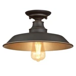 Ceiling 1-LIGHT Iron Hill Bronze 12" WESTINGHOUSE-6370300. Fixed Price $52.78.