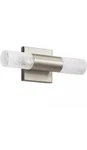 Elan Glacial Glow Led Wall Sconce 2-LIGHT 17" Nickel Modern Indoor Fixture. Fixed Price $97.71.