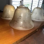Murray Feiss Amber Glass Globes For Light Fixture - Qty 4. Fixed Price $10.00.