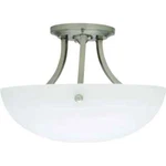 Seasons 15" Inch Semi-flush 2-LIGHT Ceiling Mount Fixture Satin Nickel. Fixed Price $45.45.