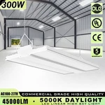 300W Led Linear High Bay Light Commercial Warehouse Garage Fixture 5000K 45000LM. Fixed Price $113.90.
