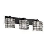 Justice Wire Glass Modular Light 27" Bath Bar, Black WGL-8923-30-GRCB-MBLK. Fixed Price $280.00.