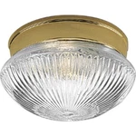 Progress Lighting P3405-10 Polished Brass Clear Prismatic Glass Bulb Fixture. Fixed Price $39.90.