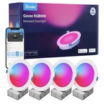 Govee 6" H601A Rgbww 4-PACK Smart Recessed Downlights Wifi App Alexa Google Home. Fixed Price $109.99.