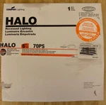 Halo 70PS 6 In. White Recessed Shower Light Albalite Glass Lens Ceiling. Fixed Price $7.00.