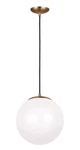 Generation Lighting Leo Hanging Globe 12" 14W Integrated Led Pendant 602293S-848. Fixed Price $149.99.