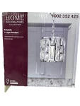 Home Decorators Kristella 1-LIGHT Pendant Chrome Crystal Glass New Open Box. Fixed Price $24.65.