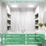 Brightever 7 Inch Led Flush Mount Ceiling Light, 15W 1600LM, Ultra Thin 4 Packs. Fixed Price $58.17.