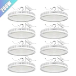 8PACK Kukuppo Led Ufo 200W Warehouse Gym Barn Garage High Bay Shop Lights. Fixed Price $449.99.