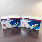 Two Vintage 1995 Edison Track Lighting Systems Brass With Black Baffle E9305PB. Fixed Price $39.99.