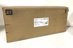 Home Decorators Harwood 5-LIGHT Matte Black Old Satin Brass Accents Pendant New. Fixed Price $79.99.