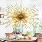 29" Modern Sputnik Chandelier Mid Century 9-LIGHTS Starburst Golden. Fixed Price $64.99.