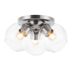 Jonathan Lighting JYL7568 Iris 3 12"W Led Flush Mount - Nickel. Fixed Price $99.57.