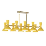 Robert Abbey Clare Chandelier 10 Light 46"W - Modern Brass /. Fixed Price $1932.00.