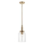 Light Mini PENDANT-15 Inches Tall And 7 Wide-champagne Bronze Finish. Fixed Price $95.95.
