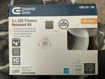 (lot Of 35) Commercial Electric Trimless Led 4 In. Round Canless Recessed Light. Fixed Price $175.00.