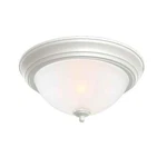 Commercial Electric White Twin Pack 2-LIGHT Flushmount. Fixed Price $25.47.